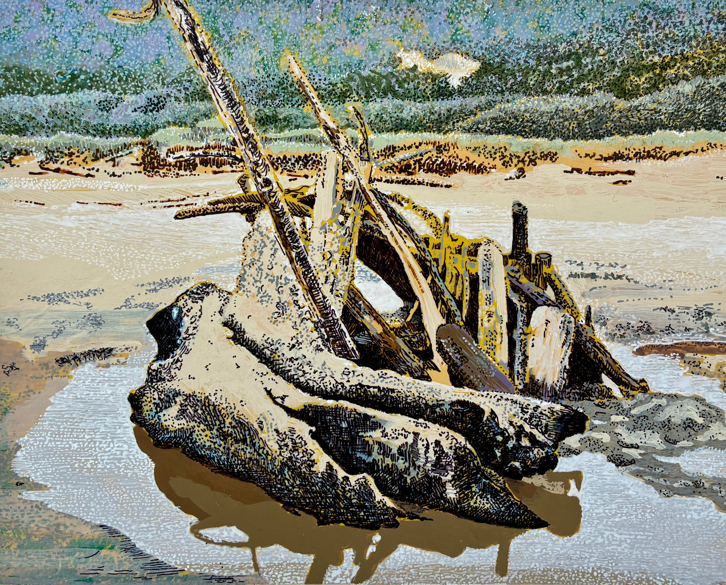 Driftwood shelter 1 - Jessica Hartman
