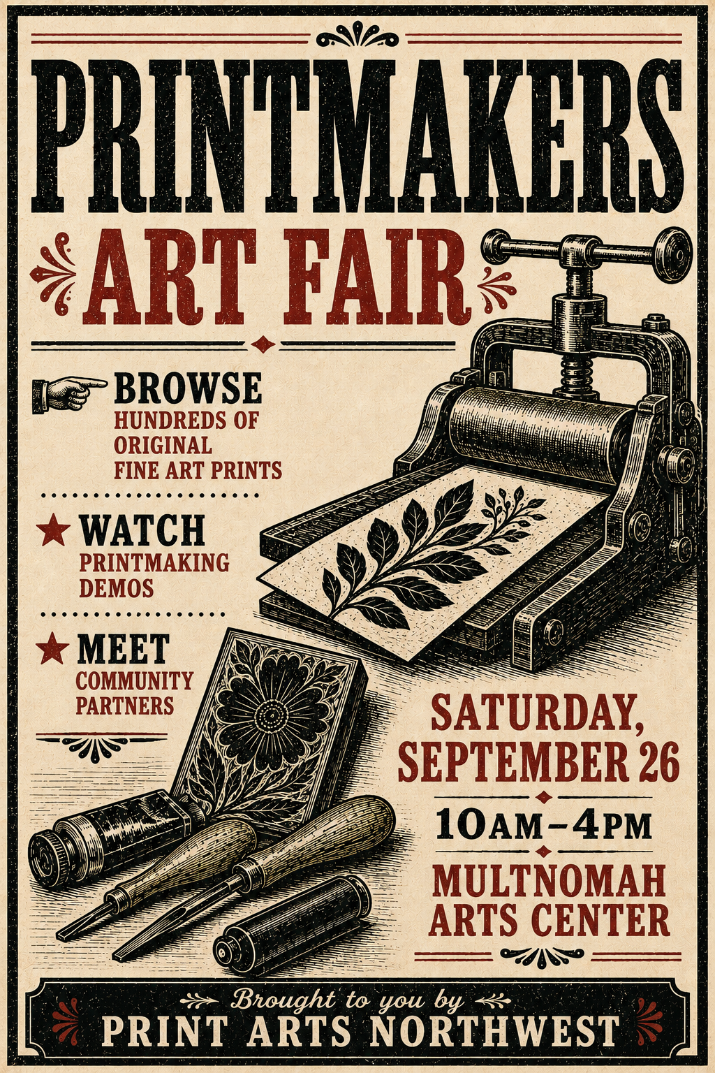 Print Arts Northwest Printmakers Fair Registration